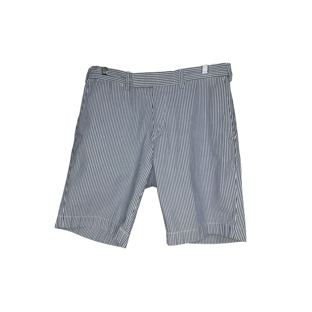 Polo Ralph Lauren Shorts Men's 33 Suffield Fit Seersucker Blue Striped Preppy